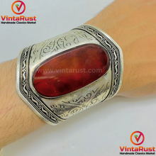 Load image into Gallery viewer, Handmade Adjustable Bracelet With Carnelian Stone
