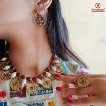 Load image into Gallery viewer, Handmade Pearls and Beads Jewelry Set
