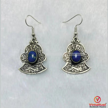 Load image into Gallery viewer, Turkman Lapis Lazuli Lightweight Dangle Earrings
