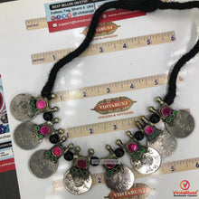 Load image into Gallery viewer, Vintage Coins Antique With Glass Stones jewelry set
