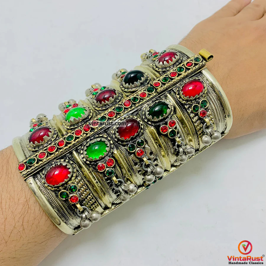 Handmade Tribal Boho Handcuff Bracelet