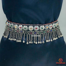Load image into Gallery viewer, Tribal Belly Belt, Multicolor Stones Light Weight Belt

