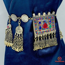 Load image into Gallery viewer, Vintage Kuchi Coins Belt,Tribal Gypsy Belly Belt
