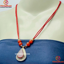 Load image into Gallery viewer, Beaded Chain Handmade Pendant Necklace
