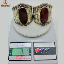 Load image into Gallery viewer, Handmade Adjustable Bracelet With Carnelian Stone
