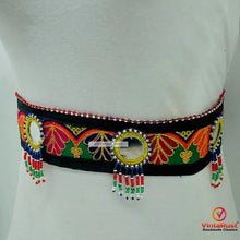 Load image into Gallery viewer, Afghan Handmade Embroidered Work Belt, Mirrors Beads
