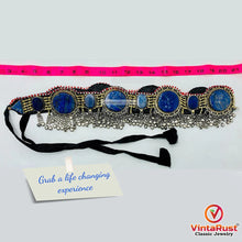 Load image into Gallery viewer, Handmade Kuchi Stones Belt With Silver Bells
