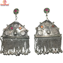 Load image into Gallery viewer, Vintage Kuchi Massive Earrings
