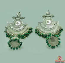 Load image into Gallery viewer, Oxidized Silver Indian Massive Earrings
