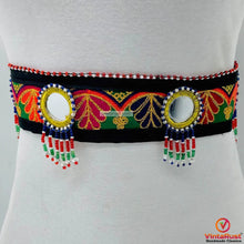 Load image into Gallery viewer, Afghan Handmade Embroidered Work Belt, Mirrors Beads
