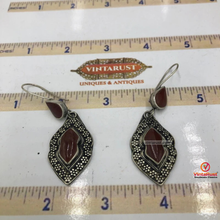 Load image into Gallery viewer, Tribal Handmade Glass Stone Earrings

