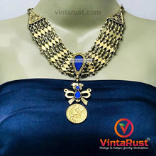 Load image into Gallery viewer, Birds Golden Necklace With Earring Traditional Jewelry Set
