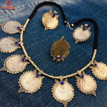 Load image into Gallery viewer, Antique Gold Tone Coins Jewelry Set

