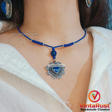 Load image into Gallery viewer, Lapis Lazuli Gemstone Jewelry Necklace and Earrings

