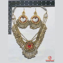 Load image into Gallery viewer, Handmade Afghan Necklace and Earrings
