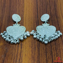 Load image into Gallery viewer, Ethnic Handmade Silver Tone Dangle Earrings
