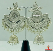 Load image into Gallery viewer, Oxidized Silver Indian Massive Earrings
