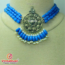 Load image into Gallery viewer, Beaded  Boho With Metal Motif Jewelry Set
