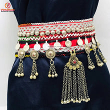 Load image into Gallery viewer, Turkman Hanging Beads Vintage Belt
