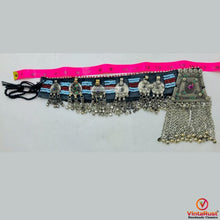 Load image into Gallery viewer, Vintage Kuchi Belt, Tribal Big Pendant and Coins
