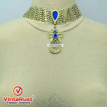 Load image into Gallery viewer, Birds Golden Necklace With Earring Traditional Jewelry Set
