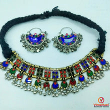 Load image into Gallery viewer, Cultural Kuchi Necklace and Earrings Jewelry Set
