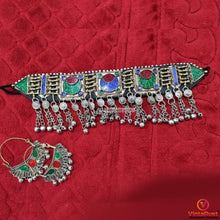 Load image into Gallery viewer, Tribal Vintage Antique-inspired jewelry set
