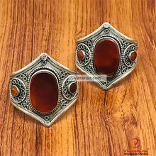 Load image into Gallery viewer, Carnelian Stone Lightweight Handcuff Bracelet
