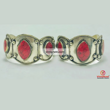 Load image into Gallery viewer, Red Coral Stone Handmade Bracelet
