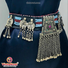 Load image into Gallery viewer, Vintage Kuchi Belt, Tribal Big Pendant and Coins
