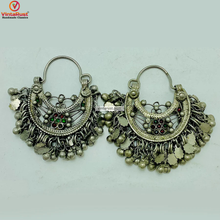 Load image into Gallery viewer, Tribal Kuchi Antique Earrings with Bells
