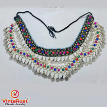 Load image into Gallery viewer, Tribal Belly Dance Belt With Multicolor Glass Stones
