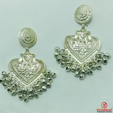 Load image into Gallery viewer, Ethnic Handmade Silver Tone Dangle Earrings
