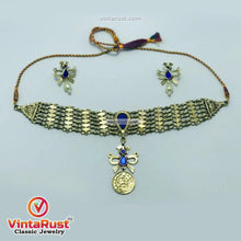 Load image into Gallery viewer, Birds Golden Necklace With Earring Traditional Jewelry Set
