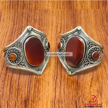 Load image into Gallery viewer, Carnelian Stone Lightweight Handcuff Bracelet
