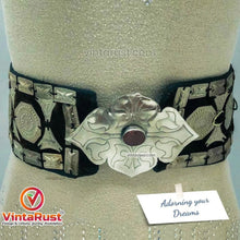 Load image into Gallery viewer, Belly Dance Wide Belt, Handmade Vintage Turkman Belt
