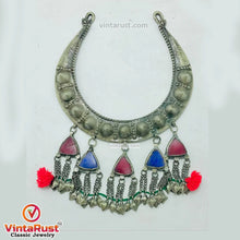 Load image into Gallery viewer, Handmade Vintage Torque Choker With Dangling Pendants
