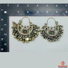 Load image into Gallery viewer, Tribal Kuchi Antique Earrings with Bells
