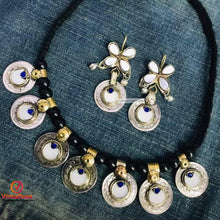 Load image into Gallery viewer, Vintage Coins and Glass Stones Jewelry Set
