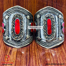 Load image into Gallery viewer, Tribal Antique Handmade Boho Cuff Bracelet

