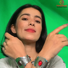 Load image into Gallery viewer, Vintage Ethnic Turkmen Cuff Bracelet
