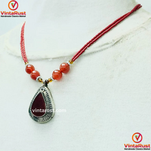 Load image into Gallery viewer, Beaded Chain Handmade Pendant Necklace
