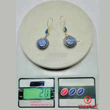 Load image into Gallery viewer, Antique Lapis Lazuli Handmade Earrings
