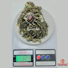 Load image into Gallery viewer, Tribal Silver Kuchi Belly Belt With Dangling Tassels
