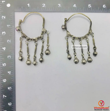 Load image into Gallery viewer, Vintage Hoop Earrings With Long Bells
