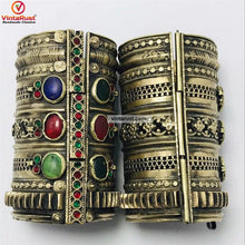 Load image into Gallery viewer, Big Massive Gypsy Vintage Cuff Bracelet
