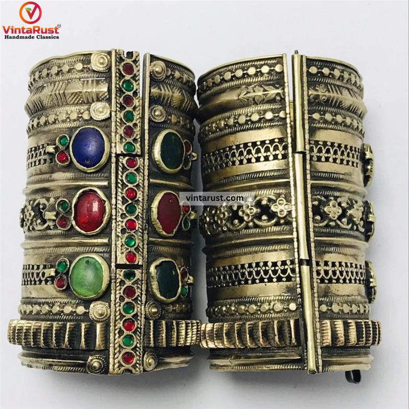 Big Massive Gypsy Vintage Cuff Bracelet