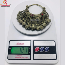 Load image into Gallery viewer, Handmade Kuchi Tassel Earrings Tribal Jewelry
