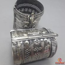 Load image into Gallery viewer, Cuff Bracelet, Antique Afghan Cuff, Vintage Bracelet
