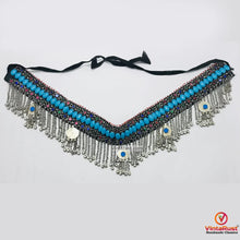 Load image into Gallery viewer, Handmade Belly Dance Belt With Turquoise Stones
